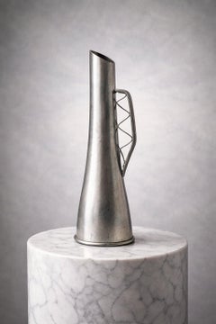 Mid-Century Modern Swedish Pewter Pitcher / Vase by Guldsmedsaktiebolaget, 1950s