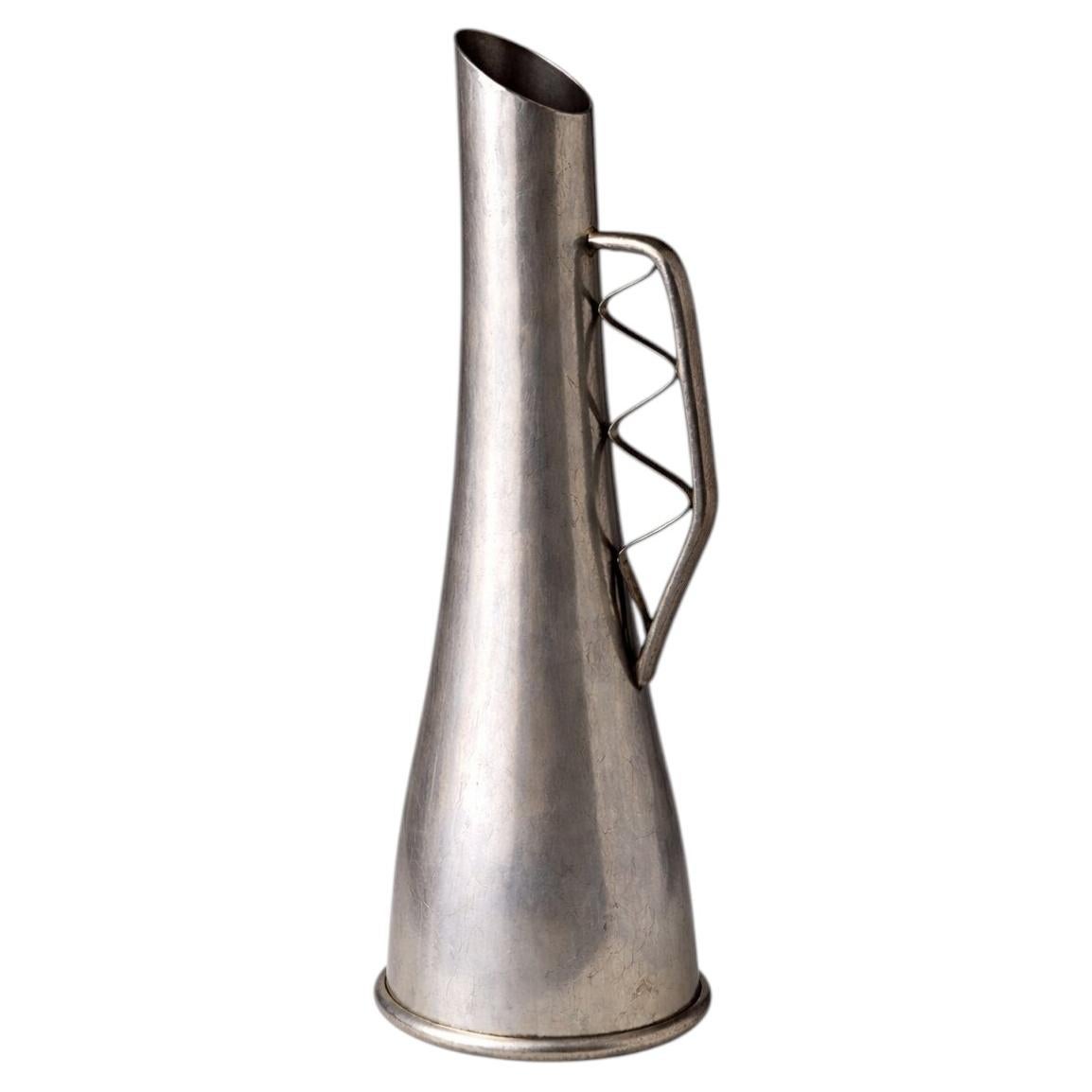 Mid-Century Modern Swedish Pewter Pitcher / Vase by Guldsmedsaktiebolaget, 1950s