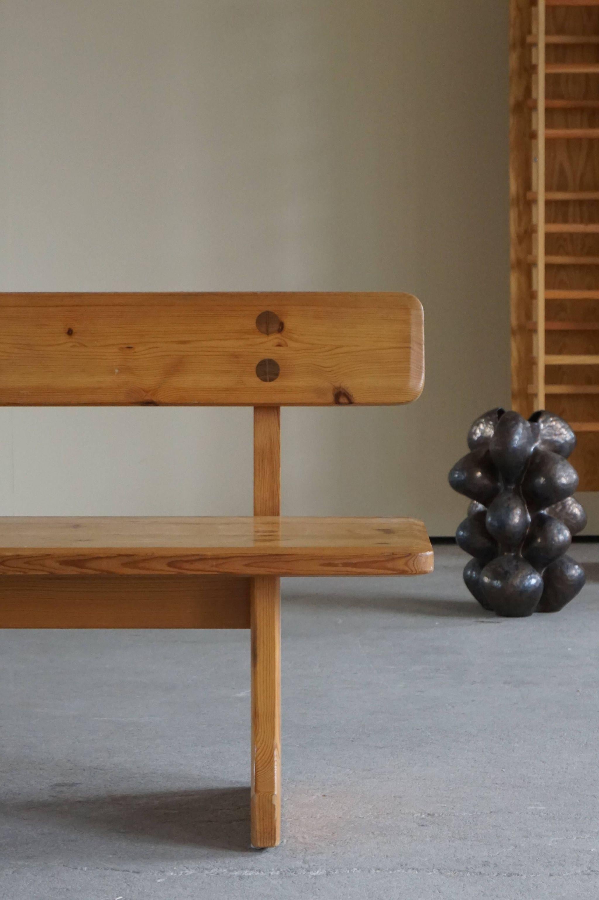 Mid Century Swedish Pine Bench, Made by Carl Malmsten for Karl Andersson & Söner 6