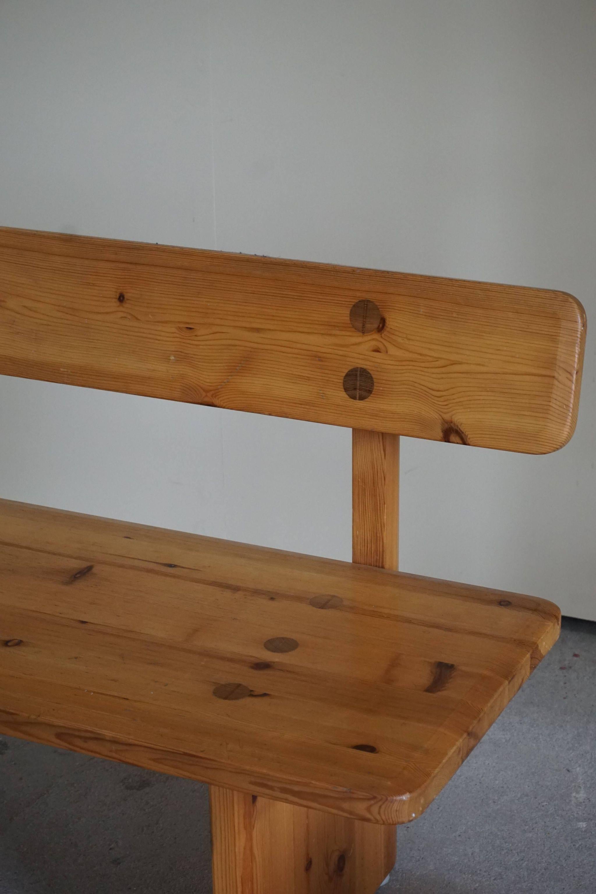 Mid Century Swedish Pine Bench, Made by Carl Malmsten for Karl Andersson & Söner 12