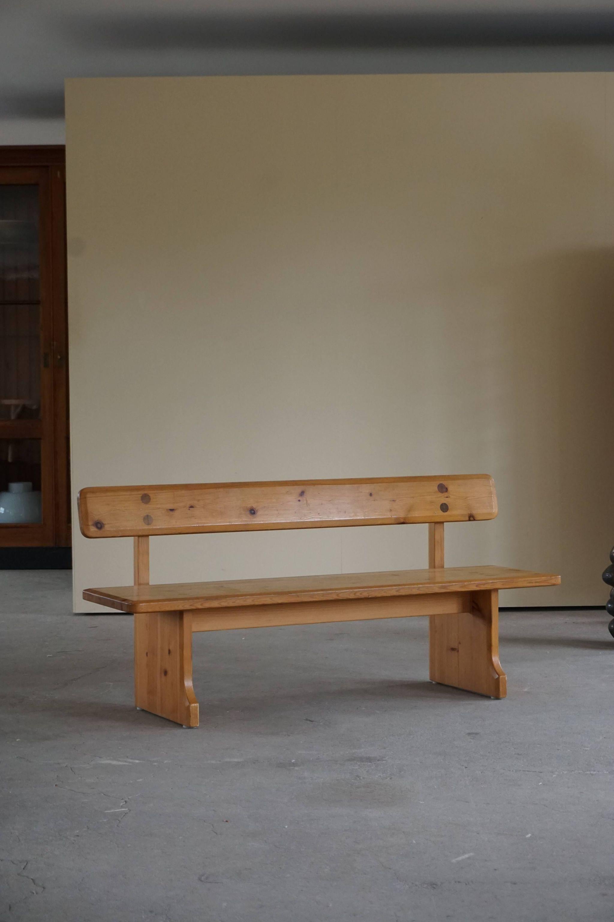 Mid Century Swedish Pine Bench, Made by Carl Malmsten for Karl Andersson & Söner 1