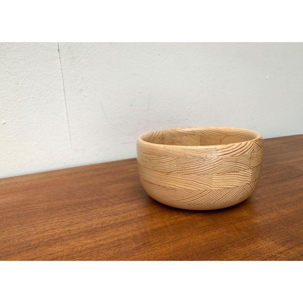 Mid-Century Swedish Pinewood Bowl from Karl Holmberg AB For Sale 6