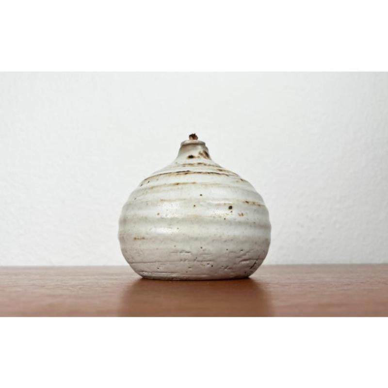 Lampe à huile en poterie suédoise du milieu du siècle par Ulla Nilsson pour Arvika, années 1960 Bon état - En vente à Hamburg, DE