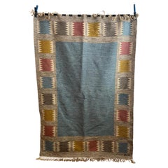 Mid-Century Swedish Röllakan, Flatweave By Birgitta Södergren