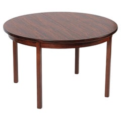 Used Mid Century Swedish Rosewood Extendable Round Dining Table