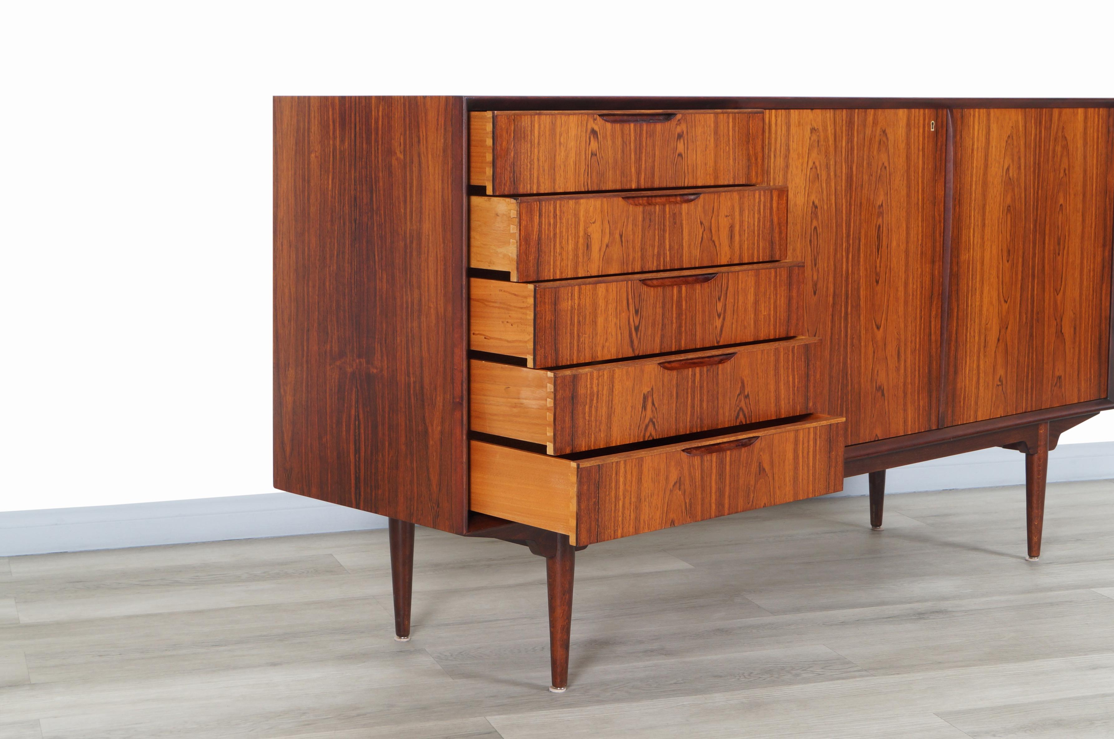 Mid Century Swedish Rosewood Sideboard by Svante Skogh In Excellent Condition In North Hollywood, CA