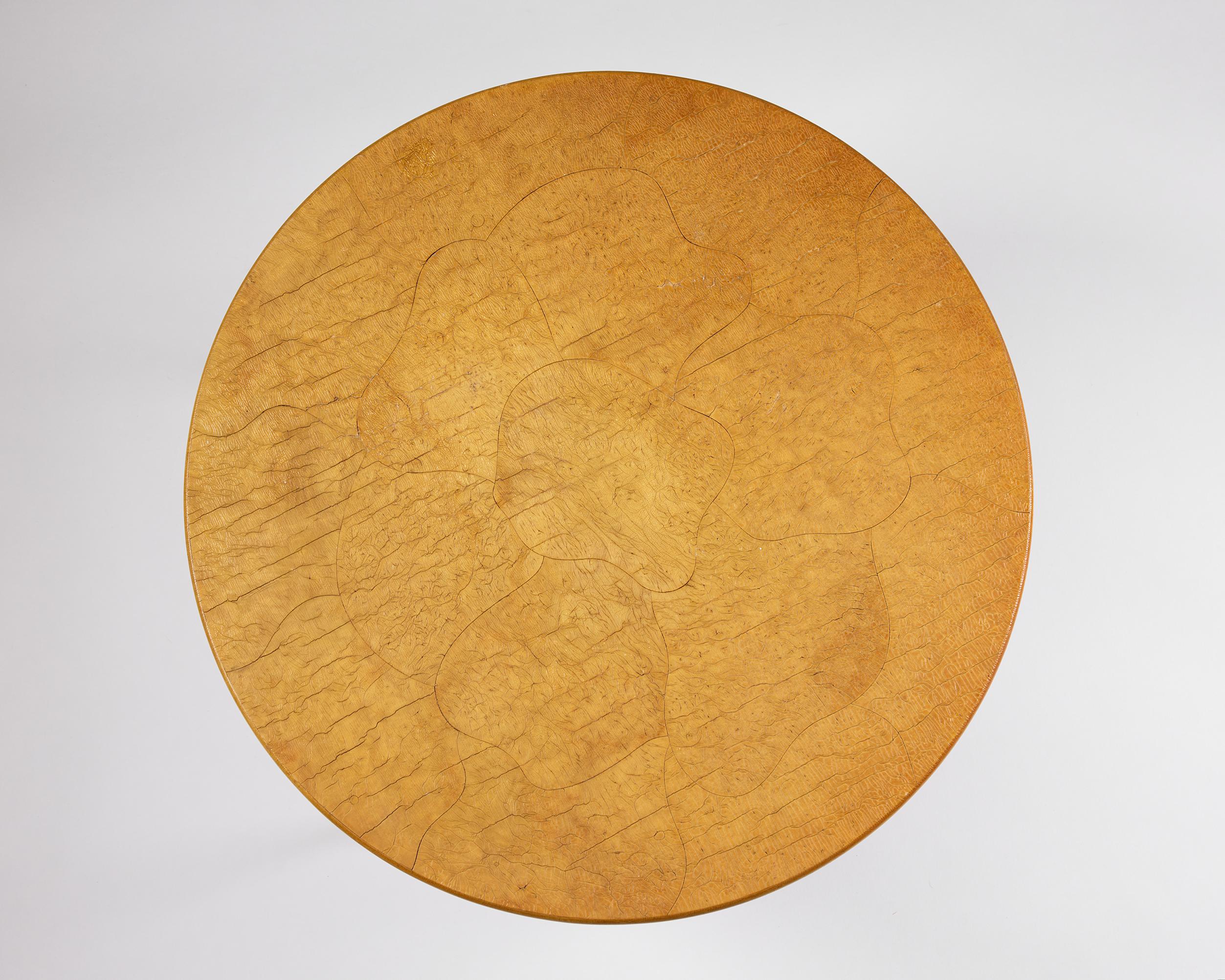 Mid Century Swedish Round Mahogany Occasional Table by Josef Frank Model 2126 For Sale 3