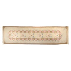 Mid-Century Swedish Runner in Tones of Cream and Brown