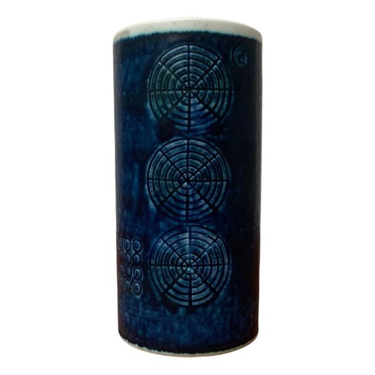 Vase Sarek suédois du milieu du siècle par Olle Alberius pour Rörstrand, années 1960