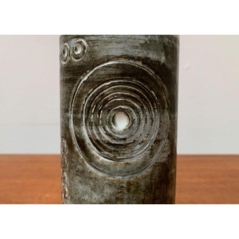 Mid-Century Modern Vase Sarek suédois du milieu du siècle par Olle Alberius pour Rörstrand en vente