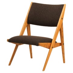 Mid-Century Swedish Sawbuck Easy Chair