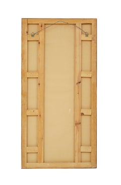 Mid century Swedish segmented portrait wall mirror