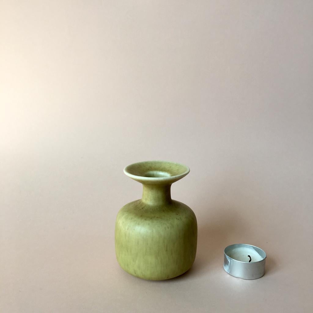 Scandinavian Modern Midcentury Swedish Small Ceramic Vase by Gunnar Nylund for Rorstrand For Sale