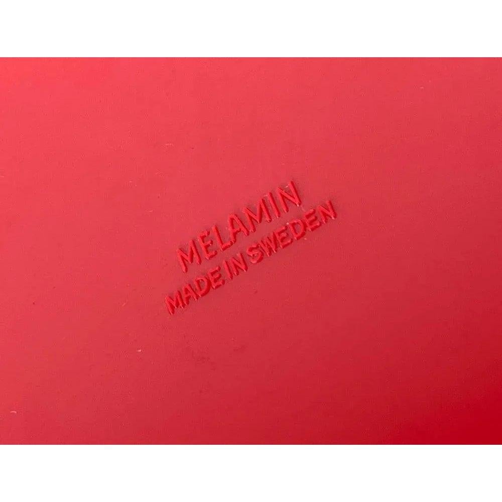 Mid-Century Swedish Space Age Red Melamin Tray, 1960s For Sale 4