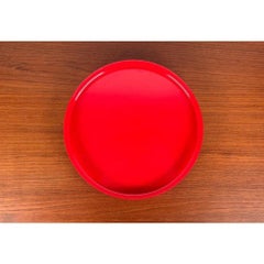 Mid-Century Swedish Space Age Red Melamin Tray, 1960s