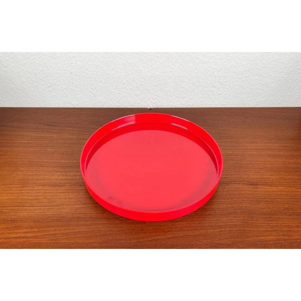 Mid-Century Swedish Space Age Red Melamin Tray, 1960s For Sale 1