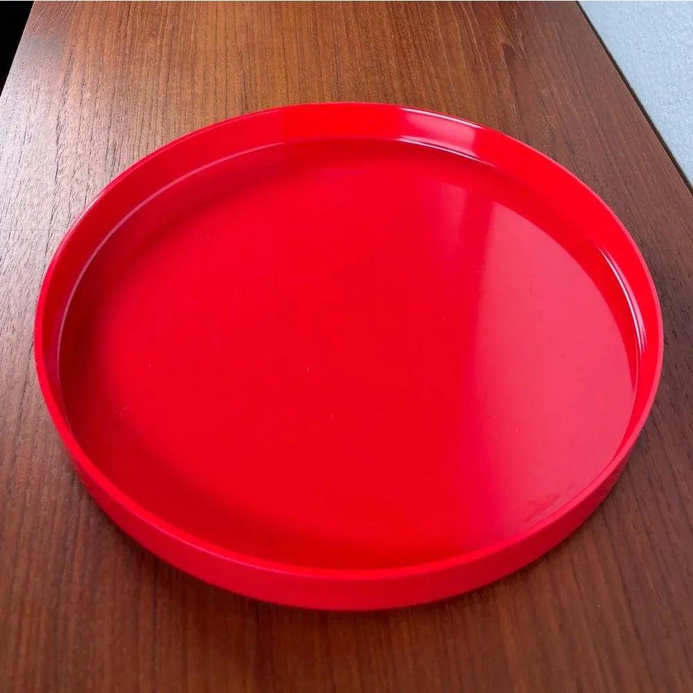 Mid-Century Swedish Space Age Red Melamin Tray, 1960s For Sale 2