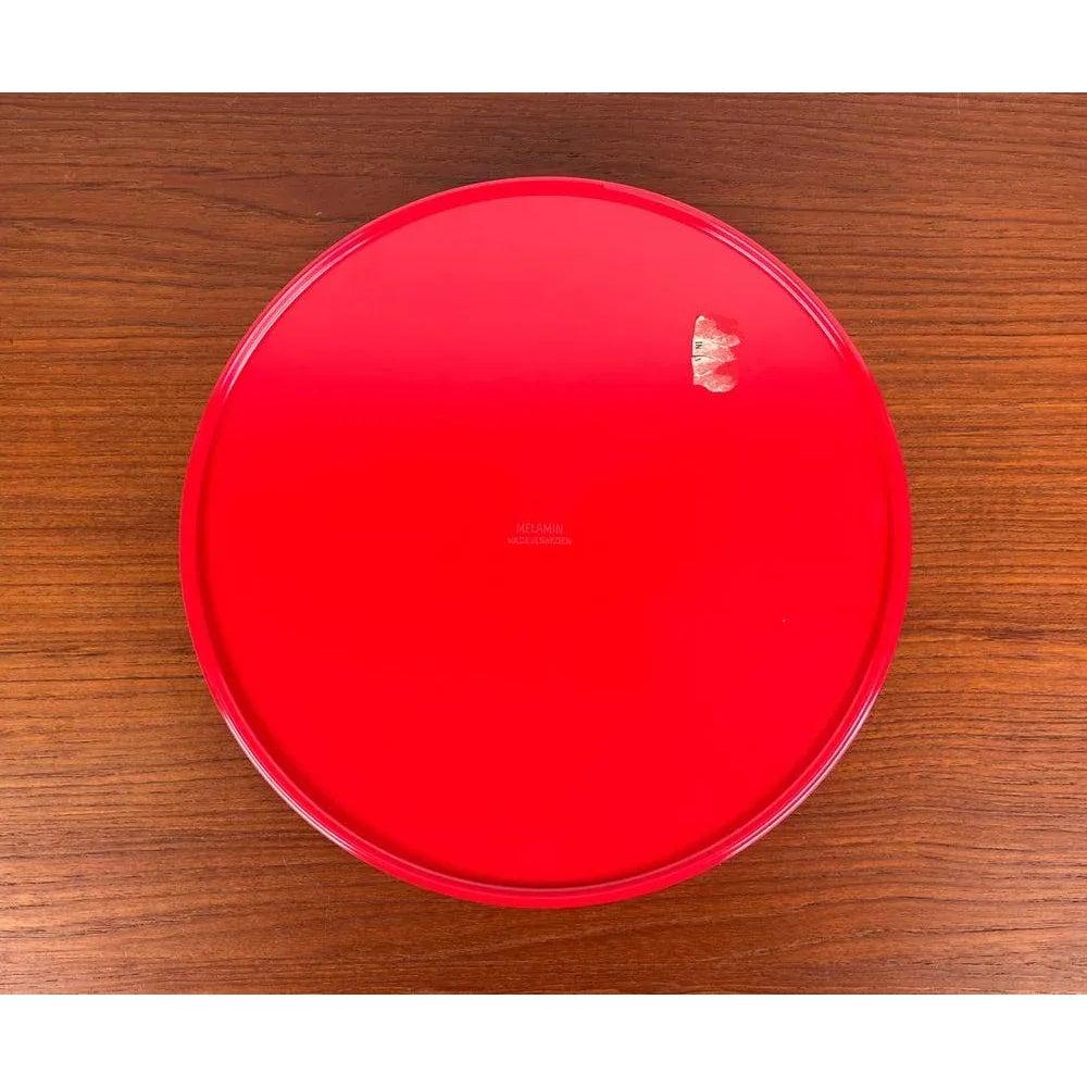 Mid-Century Swedish Space Age Red Melamin Tray, 1960s For Sale 3