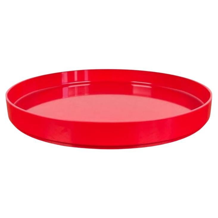 Mid-Century Swedish Space Age Red Melamin Tray, 1960s