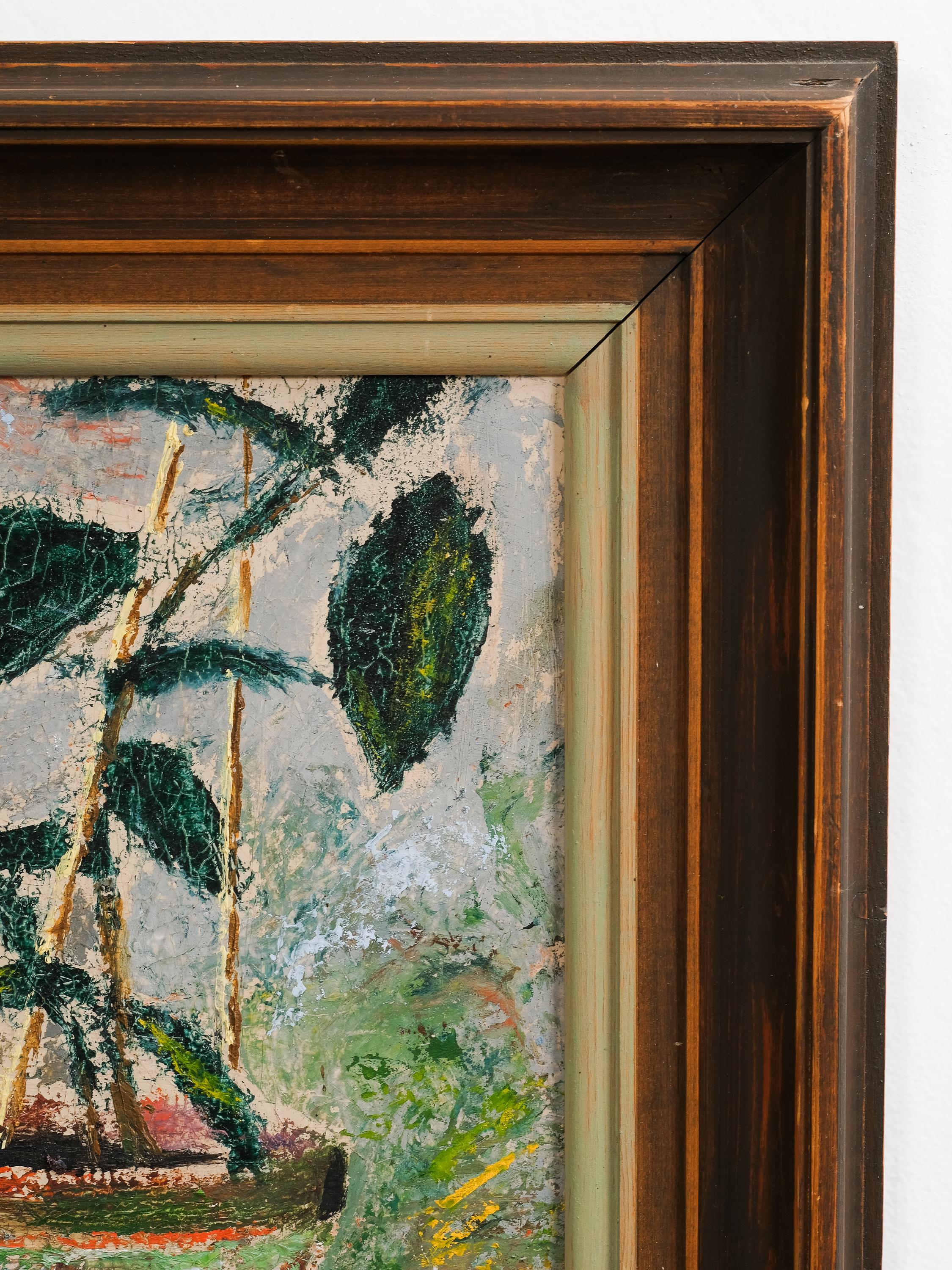 Mid-20th Century Mid-Century Swedish Still Life Oil Painting, 1940s For Sale