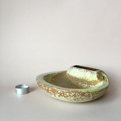 Midcentury Swedish Stoneware Shell Ashtray by Gunnar Nylund for Rorstrand