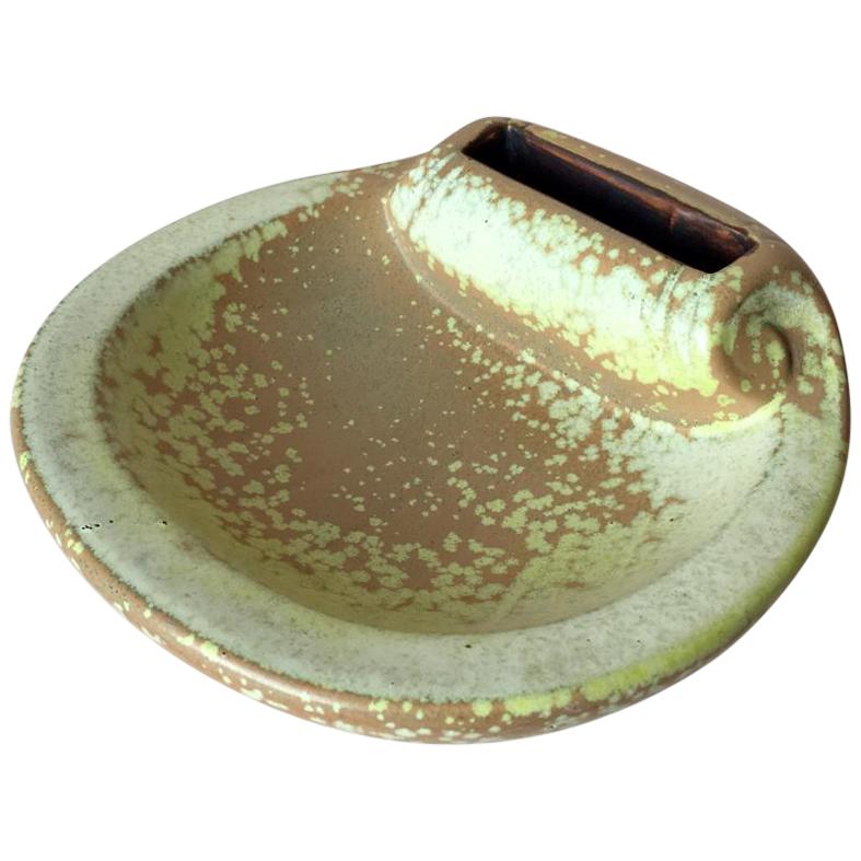 Midcentury Swedish Stoneware Shell Ashtray by Gunnar Nylund for Rorstrand For Sale