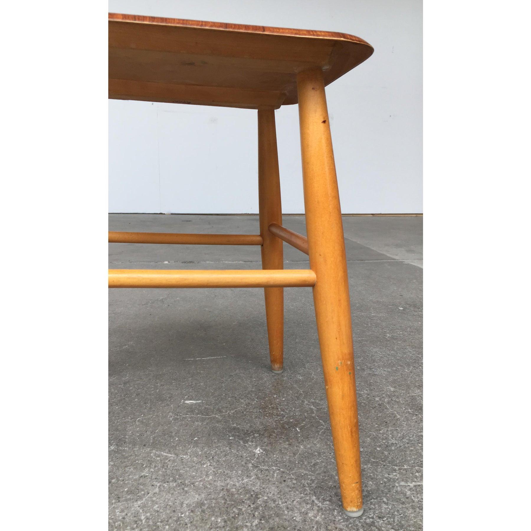 Legno Sgabello svedese di metà secolo di Edsby Verken, anni '60 in vendita