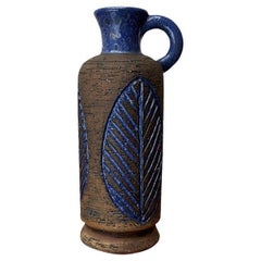 Schwedische Mid-Century-Karaffe-Vase aus Studio-Keramik aus Laholm, 1960er Jahre