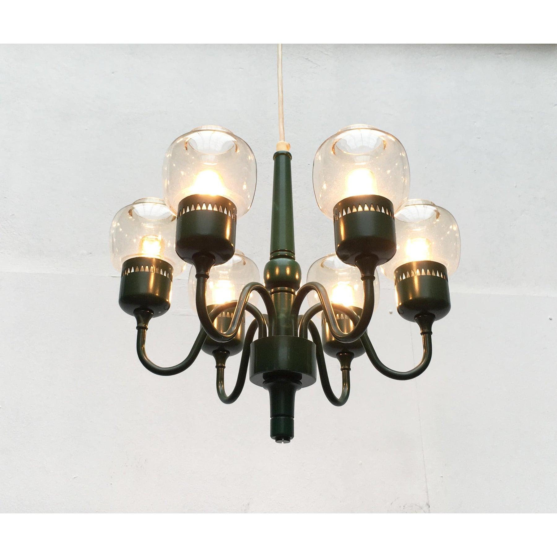 Svedese Lampadario T526 svedese di metà secolo di Hans-Agne Jakobsson in vendita