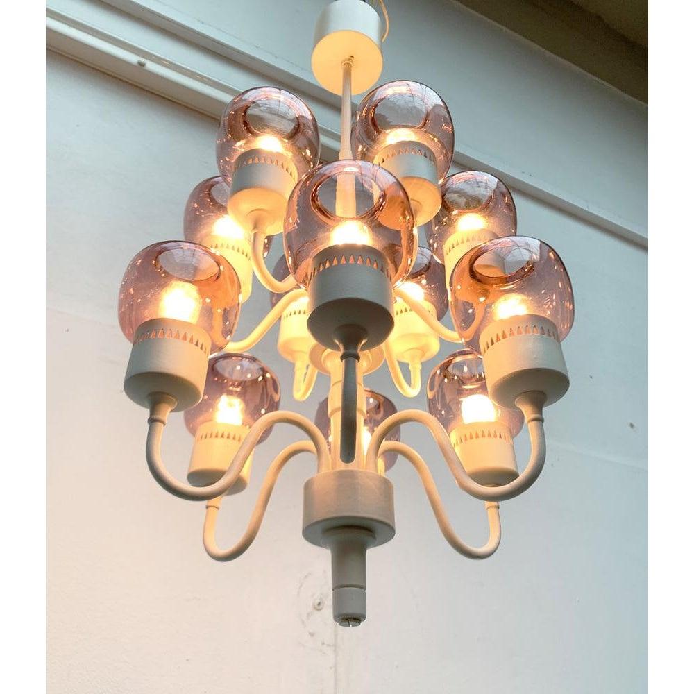 Mid-Century Swedish T527 Chandelier by Hans-Agne Jakobsson, 1960s For Sale 3