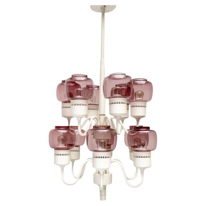 Mid-Century Swedish T527 Chandelier by Hans-Agne Jakobsson, 1960s For Sale
