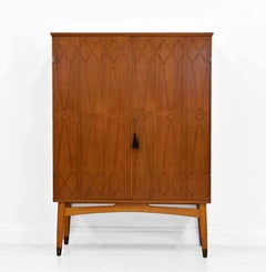 Mid-Century Swedish Teak Linen Cabinet