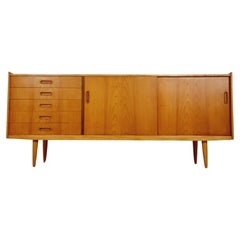 Mid century Swedish teak & oak Sideboard by Nilsson, Lammhults Möbler IKEA