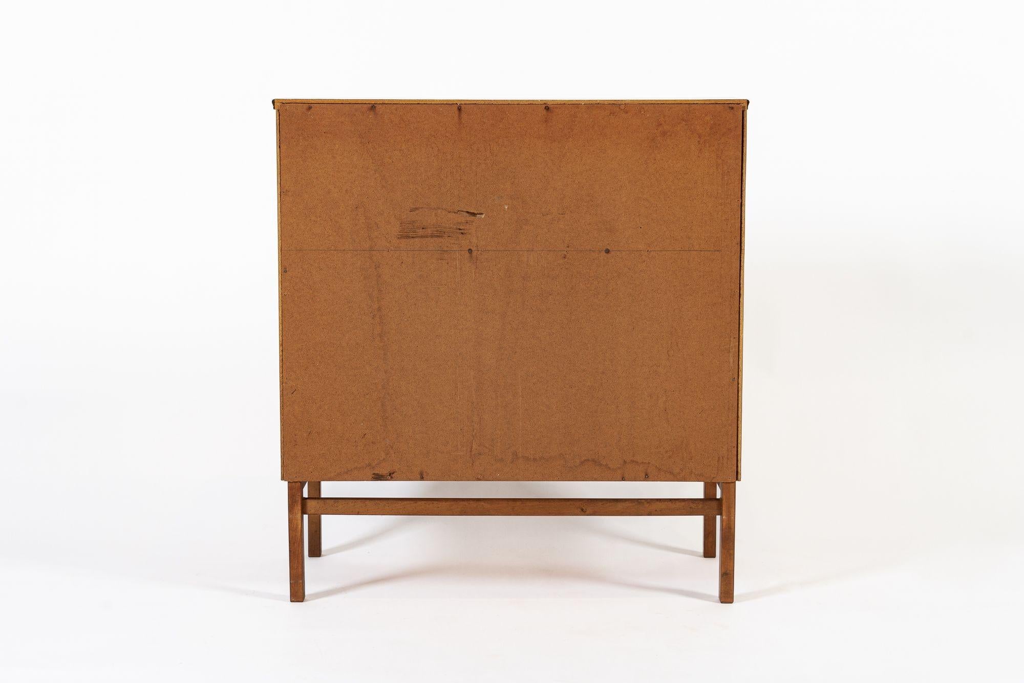 Scrivania svedese di metà secolo in teak con piano rotante di Egon Ostergaard in vendita 6