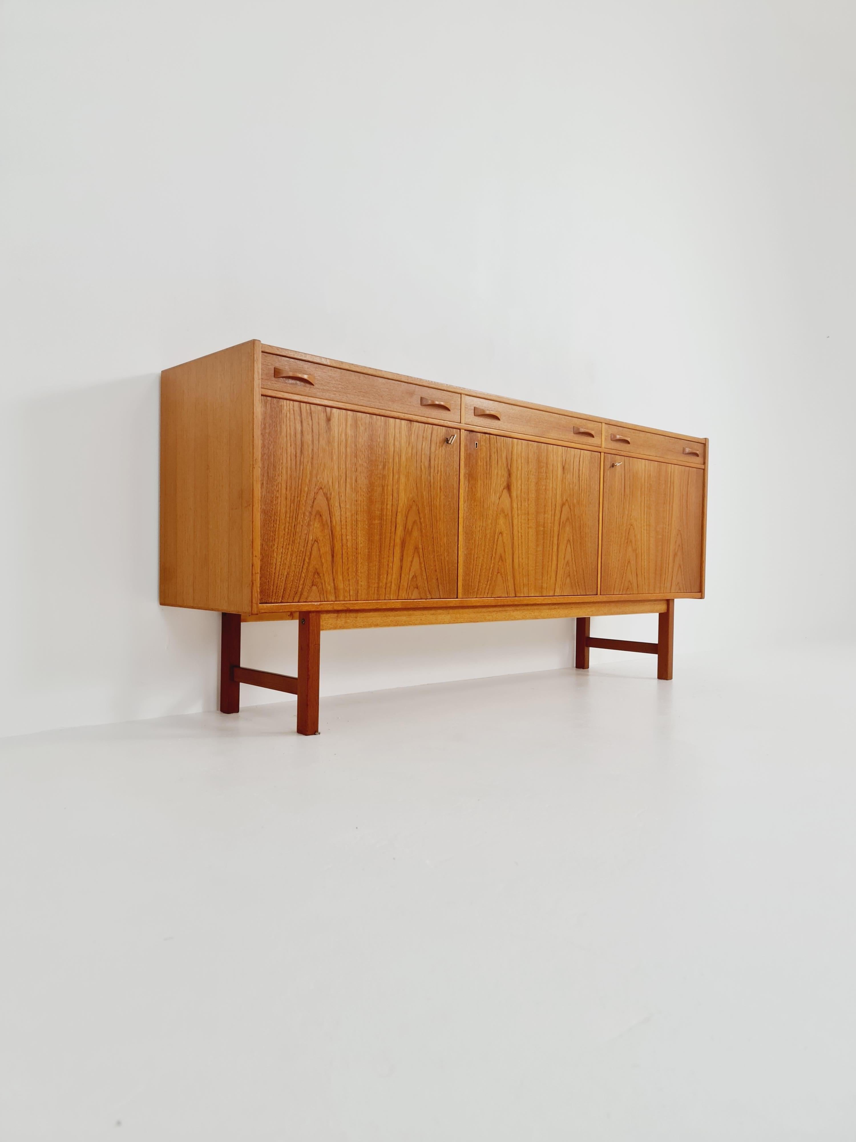 Mid century Swedish Teak Sideboard by Tage Olofsson for Ulferts, 1960s For Sale 2