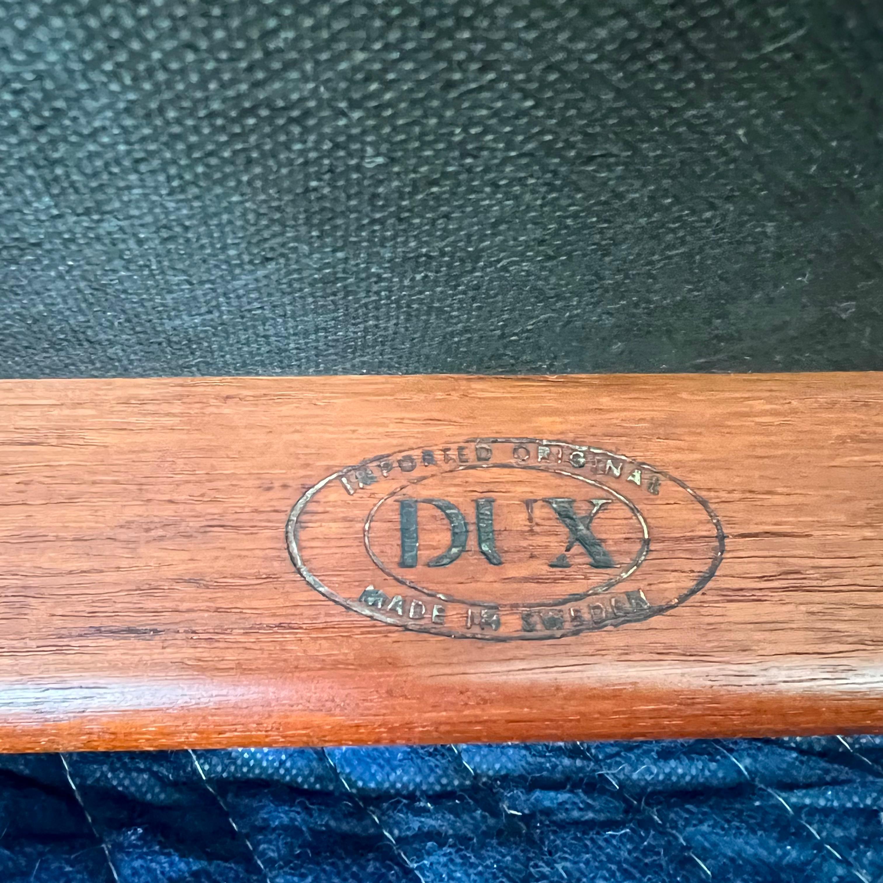 Mid-Century Swedish Teak Sofa by Folke Ohlsson for DUX, New Upholstery 13