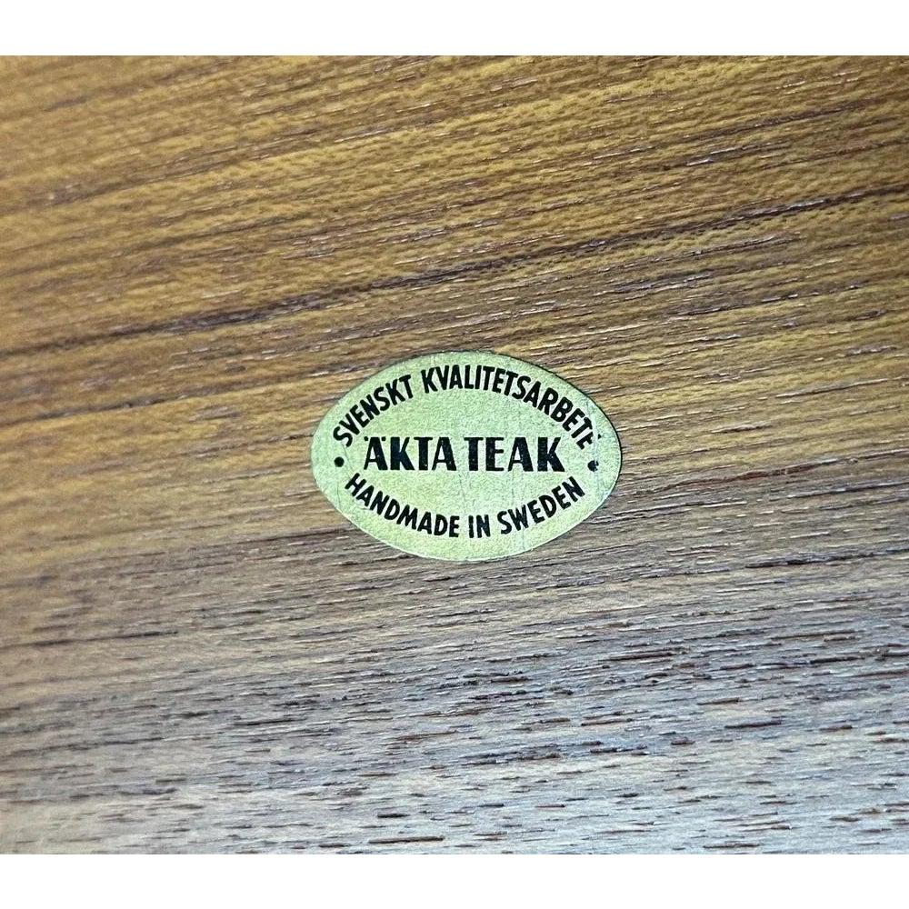 Schwedisches Teakholz-Tablett aus der Jahrhundertmitte von Äkta Teak, 1960er Jahre im Angebot 7