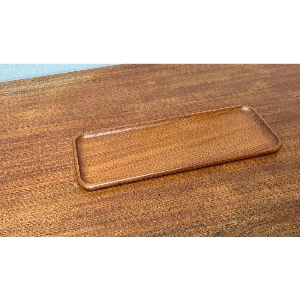 Schwedisches Teakholz-Tablett aus der Jahrhundertmitte von Äkta Teak, 1960er Jahre (20. Jahrhundert) im Angebot