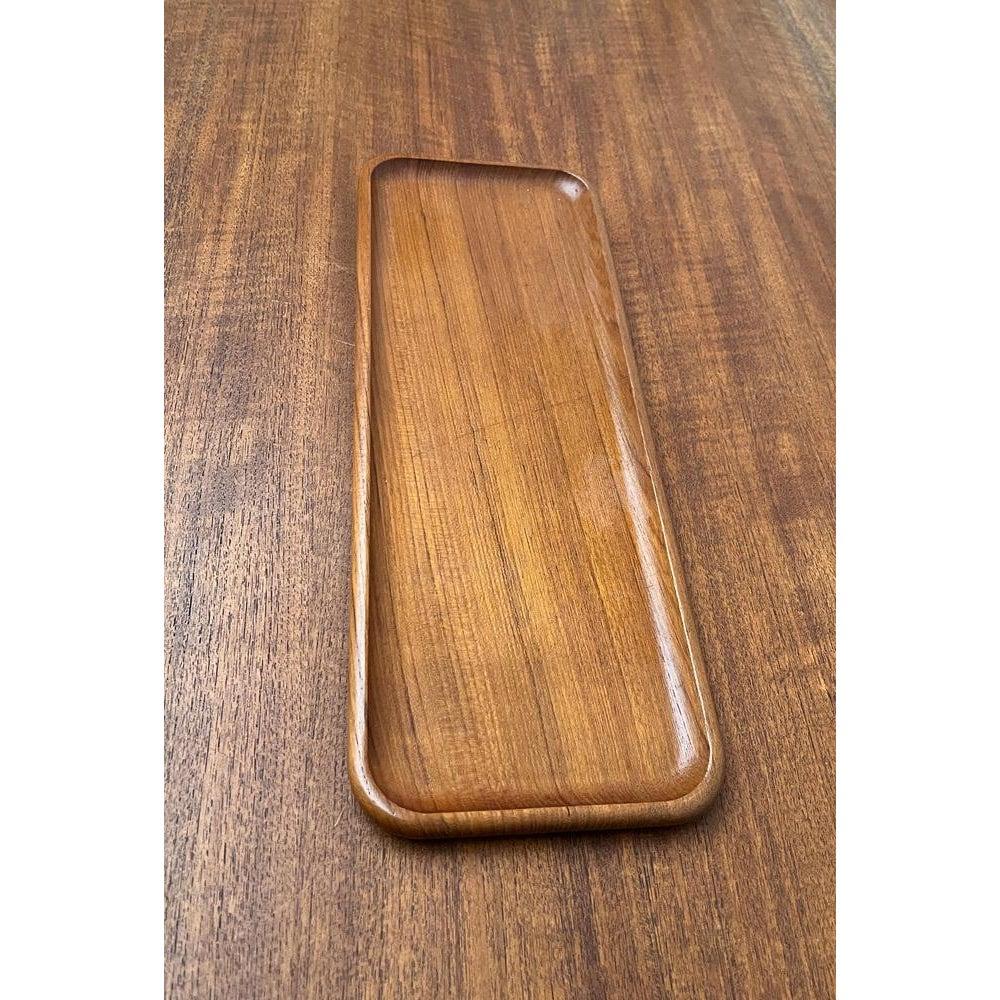 Schwedisches Teakholz-Tablett aus der Jahrhundertmitte von Äkta Teak, 1960er Jahre im Angebot 1
