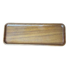 Bandeja de teca sueca de mediados de siglo de Äkta Teak, años 60