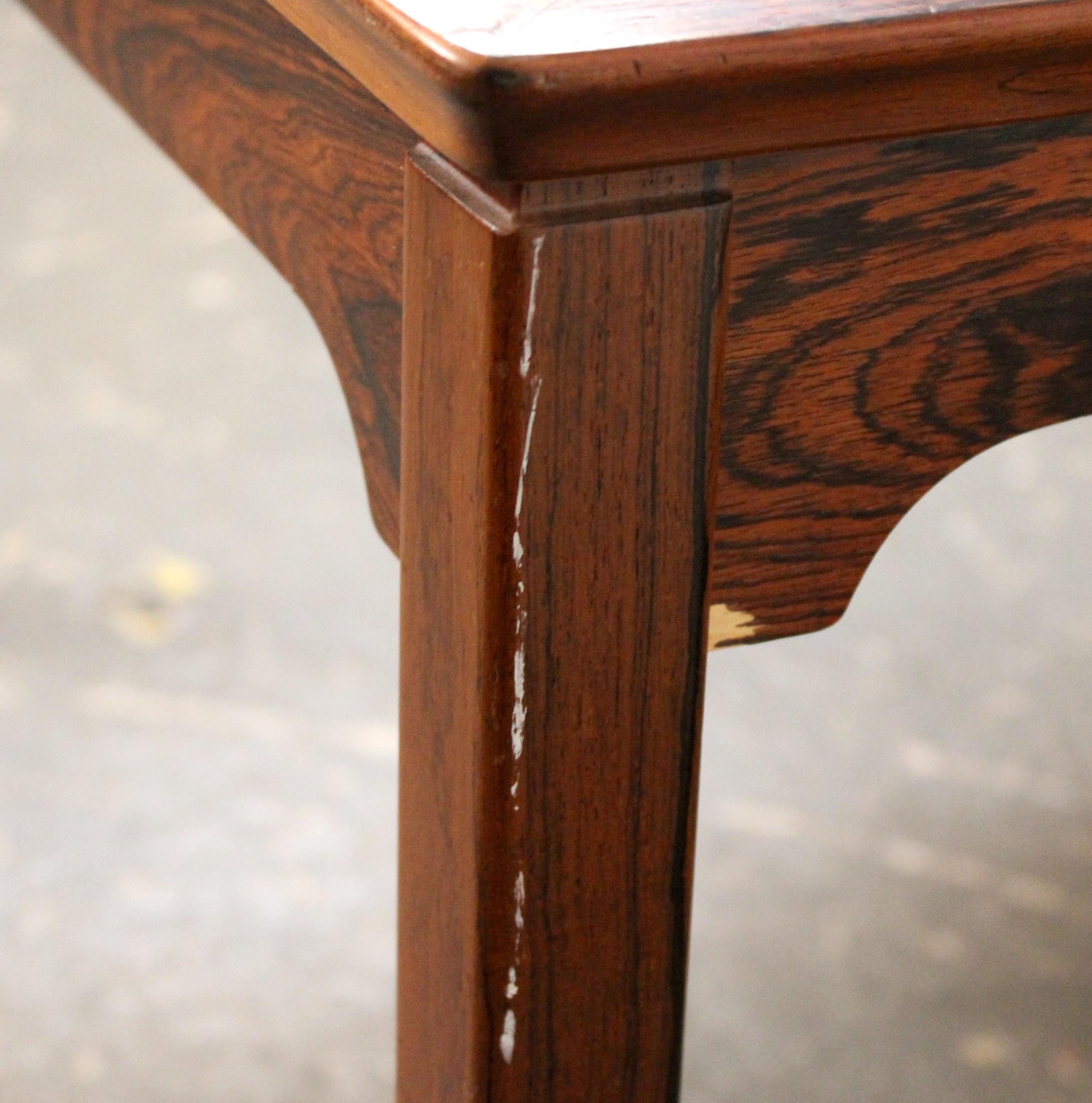 Mid-Century Swedish Tiled Rosewood Table by String-Seffle Möbelfabrik For Sale 8