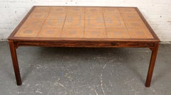Mid-Century Swedish Tiled Rosewood Table by String-Seffle Möbelfabrik