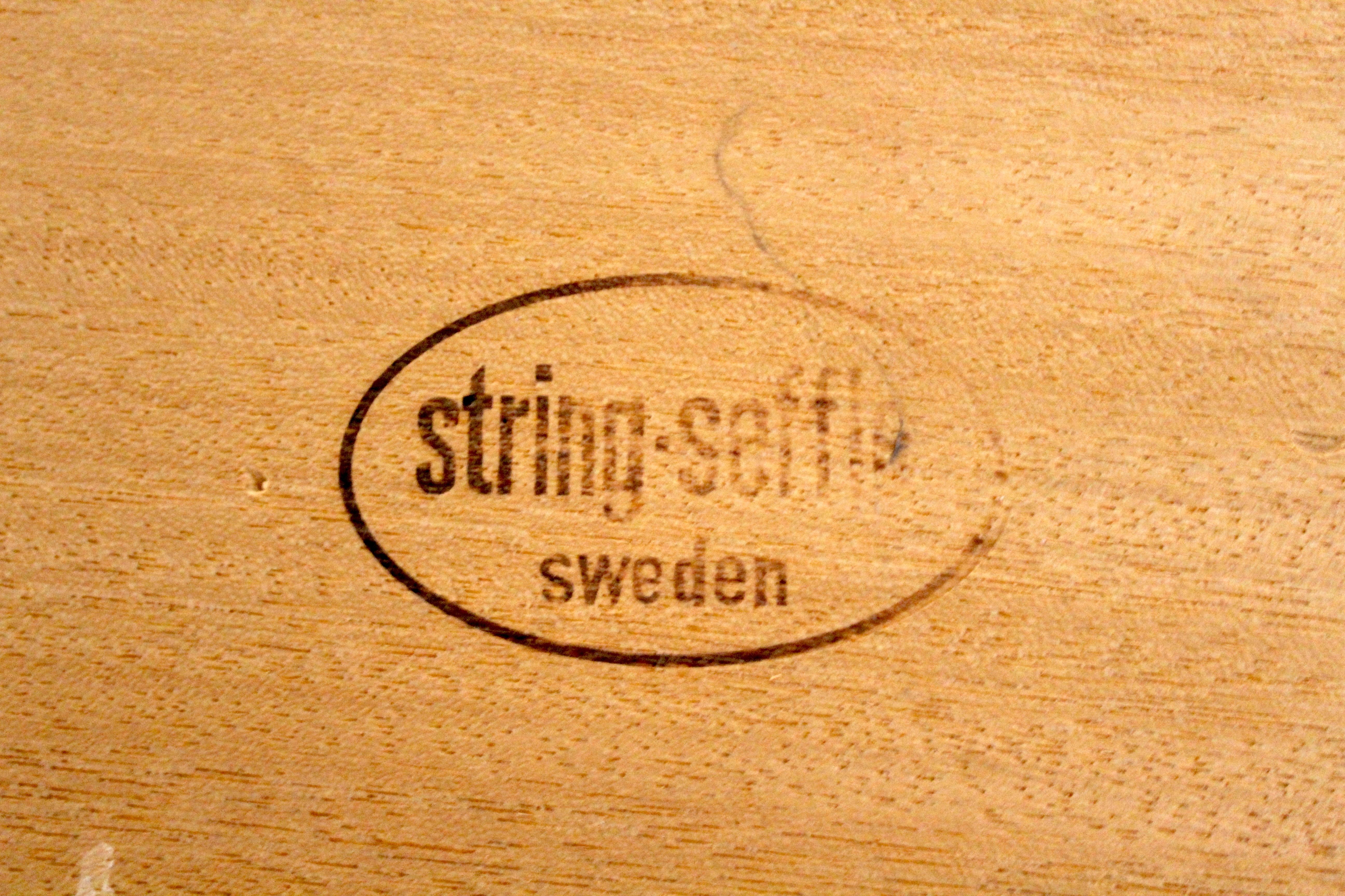 Mid-Century Swedish Tiled Rosewood Table by String-Seffle Möbelfabrik For Sale 13