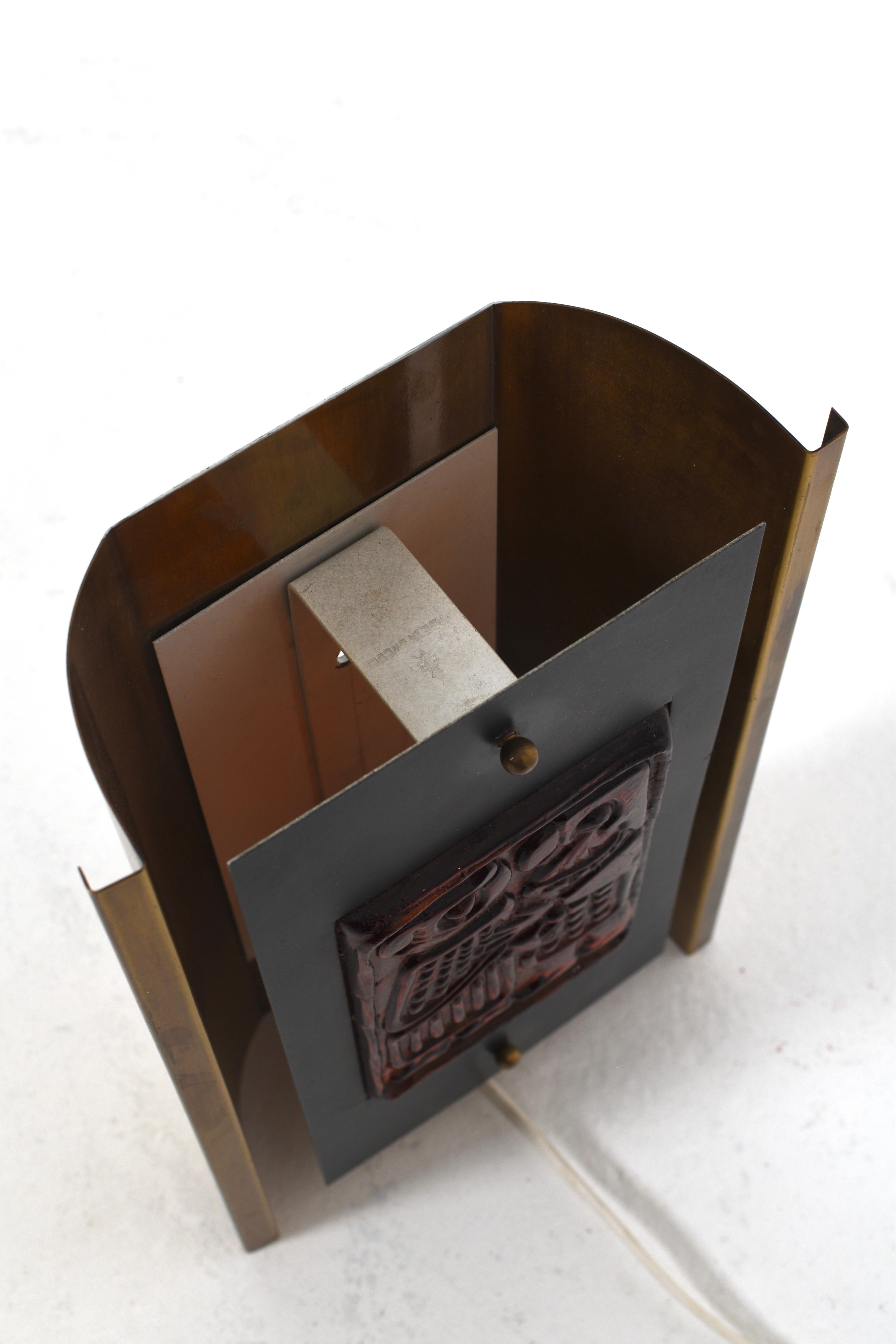 Lámpara de pared sueca de mediados de siglo de Erik Höglund para Boda Smide, años 60 en venta 4