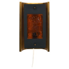 Mid-Century Swedish Wall Lamp by Erik Höglund for Boda Smide, 1960s