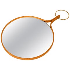 Midcentury Swedish Wall or Hand Mirror by Hans-Agne Jakobsson, 1950s