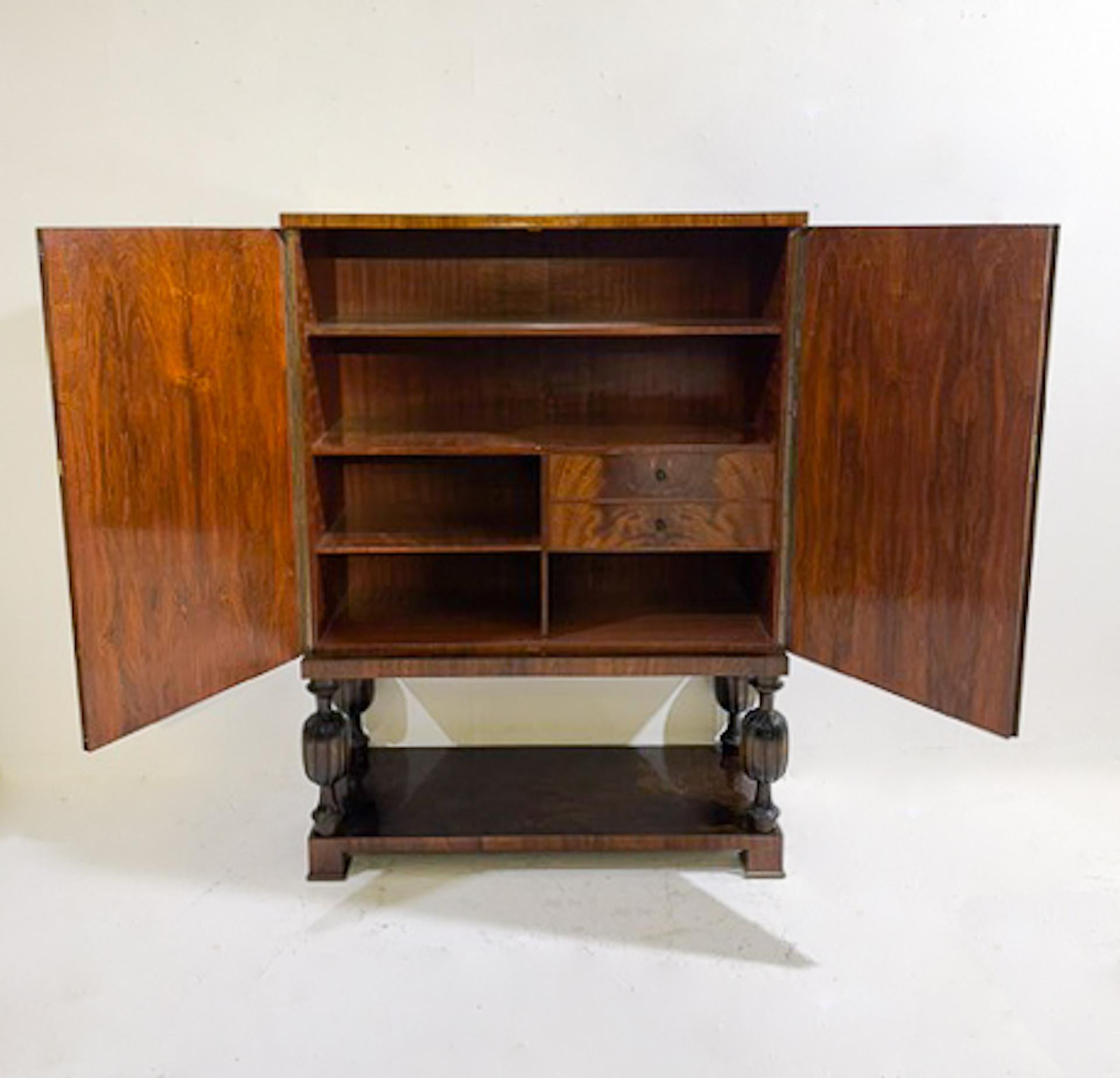Mid-Century Swedish Wooden Cabinet, 1940s For Sale 2
