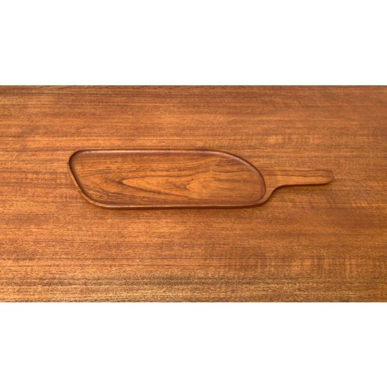Ciotola svedese di metà secolo in legno di teak di Upsala Slöjd, anni '60 in vendita 3