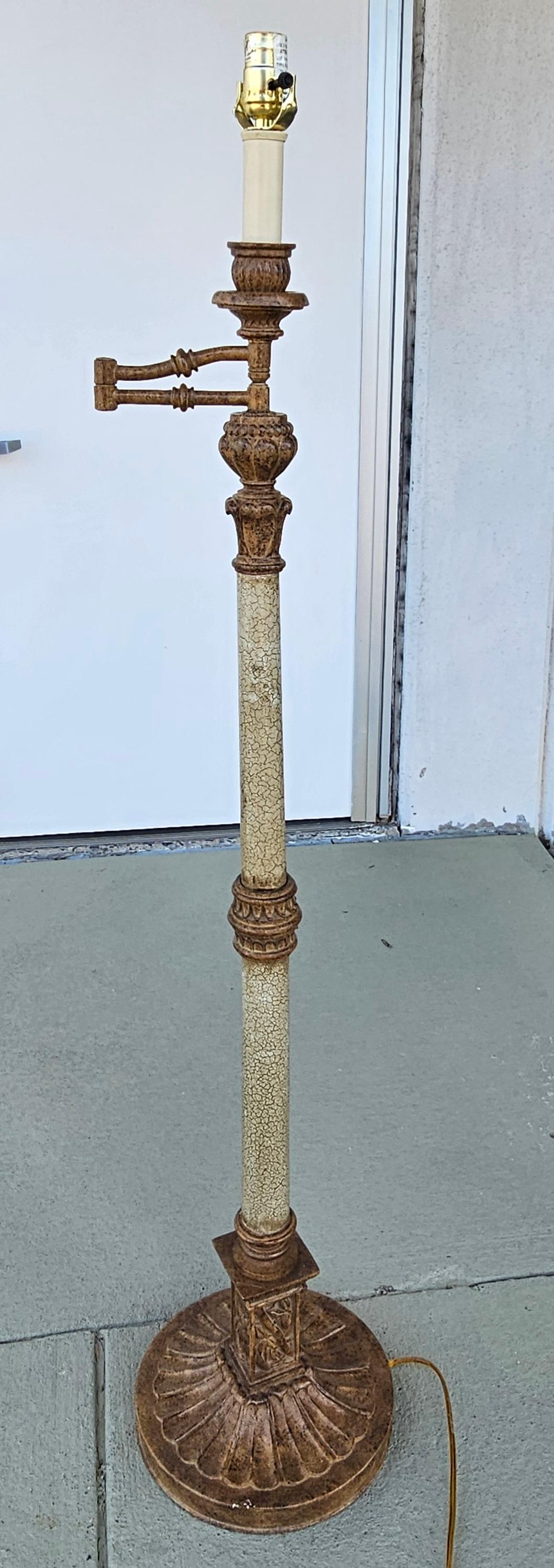 Lámpara de pie de brazo extensible y oscilante de mediados de siglo en Bueno estado para la venta en Germantown, MD