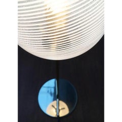 Mid-Century Swirl Glass Table Lamp, 1960s